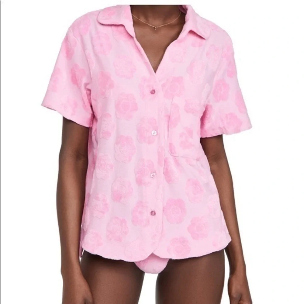 Frankie’s Bikinis Coco Terry Jacquard Top